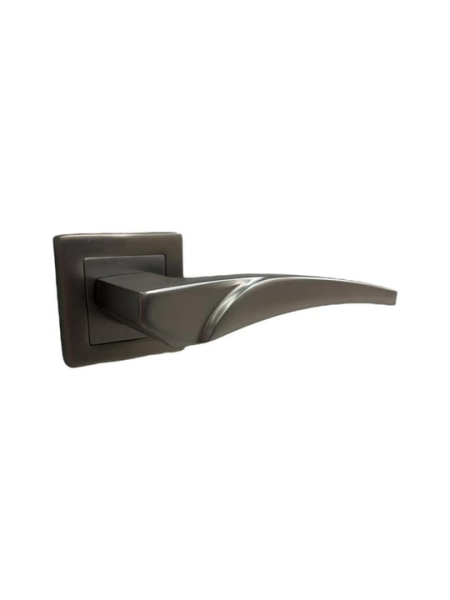 Poignée de porte Bafra avec rosace, anthracite